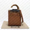 Женская мода, повседневная дизайнерская роскошная бамбуковая большая сумка Diana, сумка на плечо, сумка через плечо, сумка-мессенджер TOP, зеркальное качество, 739079, кошелек