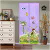 Mosquito Net Windmill Pattern Curtain Summer Anti-Mosquito Mesh Magnet Curtains Soft Yarn Door Tle Window Sn Supplies1 Drop Delivery Dhkmj