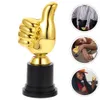 Dekorativa föremål Figurer Kids Awesome Football Trophy Basketball Thumb Cup Sportsmodell Formad Decor Award Plastic Cheer Child Toy 230815