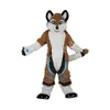 Furry Fox Dog Wolf Mascot Costumes Halloween Condyt Costium do odgrywania roli