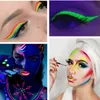 Body Paint Water Aktywowany eyeliner UV Light Neon Pastele Pastelblack Reactive Glow in Dark Eye Pigment 230815