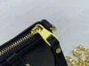 Damesontwerper Schoudertas Luxurys Empreinte Mini Crossbody Handtas Hoogwaardige gemakkelijk zakje op riemkettingzakken vrouw mode reliëfbloemen make-up portemonnee als