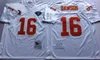 1994 Vintage voetbal 16 Len Dawson Jerseys 19 Joe Montana 58 Derrick Thomas 32 Marcus Allen Retro 35e 75e verjaardag Team rode kleur witte Ed voor sportfans