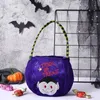 Present Wrap Halloween Children s Candy Tote Bag Cute Pumpkin Dålig tecknad återanvändbar kreativ semesterdekoration Barn 230815