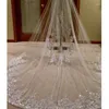 Bridal Veils 2023 Veil White/Ivory Beautiful Cathedral Längd Sequin Lace Edge Wedding 3M/5M Tillbehör