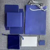 Jewelry Boxes 50Pcs 7*9cm SXX Blue Flannel Jewelry Gift Velvet Bag Pouch Fit Original packaging Box set 230815