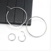 Hoop Earrings 316 L Stainless Steel Shape Vacuum Plating No Easy Fade Allergy Free Many Size 12--70mm Color