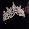 Belierri per i capelli da sposa Tiara da sposa Tiara coreana Tiarano verdi in lega di matrimonio Accessori per capelli per capelli gioielli da regalo per adulti HG0524 230816