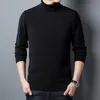 Men's Sweaters Turtleneck Sweater Men Solid Color Knitted Pullovers Fashion Slim Fit Casual Warm Pullover Knit 230815