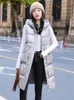 Women's Vests Glossy Long Winter Solid Hooded Zipper Thick Ladies Casual Sleeveless Jacket Pockets Puffer Vest For Female