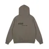 Hoodie Kış Büyük Boyutlu Jumpers Sokak Giysileri Erkekler için Essentials Pullover Sweatshirt Hoodie Siyah ve Beyaz Gri Baskı Mektubu Top Rüya Hoodie