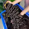 Extensões brasileiras de cabelo de onda de onda de onda natural da Malásia Indian Hair Wavy 3 Pacaco