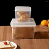 Opslagflessen Plastic zichtbaar vers bijhoudende verzegelde anti-drop keukenaccessoires broodcontainer koelkast scherper doos