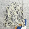 Najwyższej jakości dżinsowa kurtka męska kwiatowy Jacquard Varsity 1V designer kurtki mężczyźni kobiety Hip Hop Raped Baseball Mundur Winter Warm Cardigan Coat