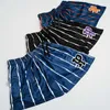 Heren shorts Amerikaans modemerk ip zomer voering dubbele laag voor casual strepen trend sport snel drogen basketbal broek uucb