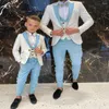 Men's Suits 2023 Shawl Collar Men/Boy Suit For Wedding: Custom Made Costume Slim Fit Formal Groom Tuxedos 3PCS