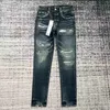 Mor kot pantolon kot pantolon yüksek kaliteli işlemeli vintage mor kot tasarımcı bisikletçisi ince düz denim pantolon sokak moda gündelik mor kot pantolon 2466