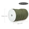 Buitengadgets 650 MILITAIRE PARACORD 9 STRAND 4MM TACTICAL PARACHUTE CORD CAMPING Accessoires Diy Weef Survival Equipment Tent Rope 230815