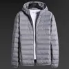 Herrenjacken Herren Spring Jacke Inflator Leicht Abwärtsmantel halbe Saison Ultra leichte Herbst Herbst große Größe 6xl 8xl weißer Entendeckel Herren Z230816