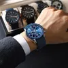 Wristwatches Men Watches Brand Luxury Silicone Strap Waterproof Sport Quartz Chronograph Military Watch Men Clock Relogio Masculino 230815