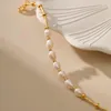 Strand Ccgood Natural Freshwater Pearl Bracelet для женщин -ювелирных изделий для женщин дизайнерские ювелирные изделия не аллергические золоты