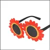 Sunglasses Kids Daisy Sun Flower Round Anti-Uv Glasses Beach Eyewear Birthday Party Pography 3565 Q2 Drop Delivery Fashion Accessories Dhk63