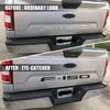 3D ABS F-150 Letter Badge Car BACK Trunk Groove Tailgate Emblem Sticker för Ford F150 2018-2019 Pickup Truck234B269S