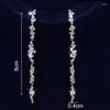 Studörhängen Bettyue Fascinerande oregelbunden geometri design cz modern örhänge för kvinnliga glänsande smycken i brud bröllopsfest utsökta