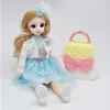 Dockor 30 cm 16 BJD Doll Anime Princess Fullset Klädskor Figur Modell Joint Moverble Fashion Cute Mini For Girls Birthday Present 230816