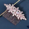 Clip per capelli Crystal Flow Flower Wedding Cuggino Canda per le donne Accessori Bride Ornament Gioielli da sposa Gift ML