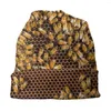 Basker Bee Honeycomb Unisex Bonnet Winter Outdoor Double Layer Thin Hats For Men Women