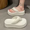 Slipper Women Flip Flops Thick Sole Wedge Platform Sandals Girls Outdoor Fashion Casual Clip Toe Non-Slip Home Slippers R230816