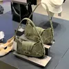 Shoulder Bags American Army Green Spliced Underarm Bag 2023 Summer New Fashion Personalized Versatile Spicy Girl Bag Handbagstylishdesignerbags