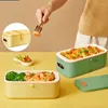 Mini Electric Lunch Meals Heating Box Automatic Portable Fast Rice Cooker Easy Operation For Travel