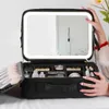 Cosmetic Bags Women LED Light Cosmetic Bag Mirror Cosmetic Case Travel Vanity Bag Large Capacity Portable Travel Makeup Bags for Women 230815