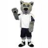 Wolf Mascot Costume Cartoon Character Outfit Suit Halloween Party Outdoor Carnival Festival Fancy Dress for Men Women