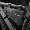 Panniers väskor rockbros cykel cykelväska regntät stor kapacitet mtb vägram triangelpåse vattentät caulking pannier accessoarer 230815