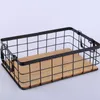 Storage Bottles Basket Ornament Decorative Sundries Organizing Bread Display Creative Iron