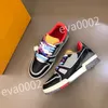 2023 Neue Luxusqualität Casual Shoes Brand Männer Sneaker Leder Trainer Mann Technischer Gummi-Läufer Sport Lug Sole Walking Size 39-44 RD1012