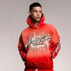 Мужские брюки American Vintage Red Hellstar Sweat Antance 2023 Высококачественные шерстяные петли Мужчины женщины пара свободных колокольчиков повседневное 230815