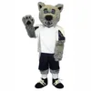 Wolf Mascot Costume Cartoon Character Outfit Suit Halloween Party Outdoor Carnival Festival Fancy Dress for Men Women