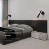 Wandlamp Moderne Minimalistische verstelbare hoeklampen Woonkamer Slaapkamer Bedroom LED BEDRAAG BLACK WIT AISLE VERLICHTING Decoratie