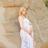 Annelik Elbiseleri Fotoğraflar Props Dantel Fantezi Çekimler için Fotoğraf Çekimleri Kolsuz Seksi Kadın Hamilelik Elbisesi