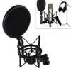 Flash Brackets Mic Suspension Shock Mount Professional Recording Holder met Shield Filter Screen Studio Stand Black 230816