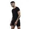 Men's Sleepwear Youth Large Size Bodysuit For Young Men Comfortable Modal Solid Tank Top Breathable Fashion Sports Clothes Home Simple