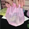 Clear Pink PE usa e getta Caspi di doccia in plastica trasparente per donne dhvoe