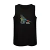 Tops da uomo Ottimo macaw verde stampa - Recovery Network Top Mens Designer Designer Geste per uomini