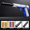 Colt 1911 Revolver Handmatige Shell Ejection Soft Bullet Toy Gun voor kinderen jongens airsoft pistol blaster lange afstand uitwerpende T230816