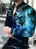 Men's Casual Shirts 3D Print Long Sleeve Turndown Outdoor Street Button-Down Tops Fashion Designer Summer / Spring Shirt