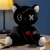 Reborn Cat Plush Toys relleno Dark Series Gothic Lolita Animals Doll Halloween Fehip Kids Toy Home Decor